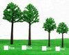 Scale Model Tree | 90mm | White | Sold by Pc | AM0037