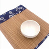 Bamboo Tea Mat with Fabric Edges | 24 x 12" | TWA66