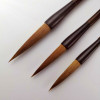 Burned Bamboo Brushes | Extra Long Weasel Hair | H1963BW