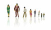 Scale Model Figures set of 10| 1:100 (18mm) | Painted | Sold by 10Pc/Set | AM0058