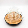 Squat Glass Teapot | with Strainer | H171202