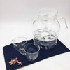 Squat Glass Teapot | with Strainer | H171202