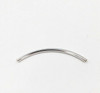 Sterling Silver Bead | Long Curved | 4.2cm L | 2mm OD | 1.3mm ID | ZT0512