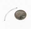 Sterling Silver Bead | Long Curved | 4.2cm L | 2mm OD | 1.3mm ID | ZT0512