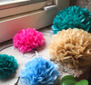 Tissue Paper Flower Pom Poms | DIY Decoration | 10cm | Set of 5 | PF10