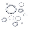 Sterling Silver 22ga Round Jump Ring | 4.7mm OD | 3.5mm ID | Bulk Prc Avlb | Sold by 100Pcs | 693611/100EA