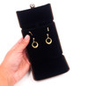 Velvet Necklace & Earring Box | Dark Brown | H0090102