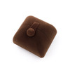 Velvet Double Ring Box | Dark Brown | H0090101