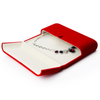 Large Velvet Necklace Box |Rose Red | H02805