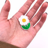 Iron-on Embroidery Patch | White Daisy | H22021