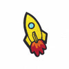 Iron-on Embroidery Patch | Yellow Rocket | H22025