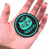 Iron-on Embroidery Patch | "Not Normal" Cat Badge | H22050