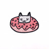 Iron-on Embroidery Patch | Cat & Donut | H22063