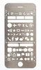 Large Metal Phone Stencil | H201174