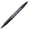 Zebra Permanent Marker | Double-tip | Fine and Ultra Fine | Black | 4901681518111