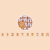 Washi Tape | Gingham Bear Pattern | 6973309601619