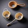 Bamboo Basketry Tea Strainer Filter | Long Handle | H231016