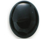 Oval 9 x 7mm Black Onyx Cabochon Stone, Sold By Each | 87958