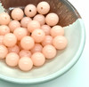 Acrylic Candy Beads | Dia. 12mm | Peach | Sold By 30g | PB079