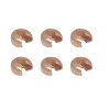 Crimp Bead Cover | Rose Gold Finish | Dia. 4mm | Pack Of 20 Pcs | 24793