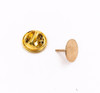 Base Metal Bright Gold Finish Tie Tac Clutch | with 10mm-pad Pin | Sold by Each | 661229BG