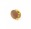 Base Metal Bright Gold Finish Tie Tac Clutch | with 10mm-pad Pin | Sold by Each | 661229BG