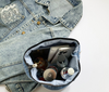 Casual Shoulder Tote Handbag with ZIpper| Light Denim