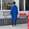 Mr. Rain Pvc Raincoat | Adult | Long Hooded One-Piece | Blue XL | 50630