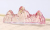 Crystal Pen Holder | Colorful Glass | Brush Rest | Pink | 50589
