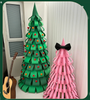 Large Cardboard Christmas Tree | 0.8M/2.6Ft Pink | 50477