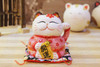 Ceramic Lucky Cat Figurine | Waving Paw | Money Bank | 24999
