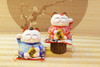 Ceramic Lucky Cat Figurine | Waving Paw | Money Bank | 24999