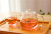 Glass Flower Tea Pot Set | Hand-Blown | Built-In Filter | 450ml | 50336