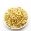 Jump Rings | Base Metal | Gold Plated | 0.9x8mm OD | 200pcs