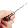 Wood Handle Leather Awl | Gourd Shape | Heavy-Duty Punch Tool | 24918