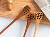 Wooden Honey Dipper | Dark Lacquered | 19cm Length | 24701