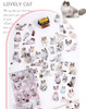 Transparent Cat Stickers | Fluffy Cat | 50832