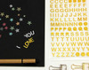 Gold Foil Alphabet Stickers | Rounded Letters | 50805