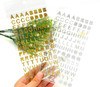 Gold Foil Alphabet Stickers | Rounded Letters | 50805