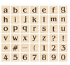 42Pcs Wooden Stamp Set | Lowercase Letters | 50850