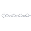 Sterling Silver 4.6mm Heart Link Chain | Sold By CM | Bulk Discount | 683692B