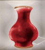 Acrylic Vase Magnet | Red Glaze Vase | 260509