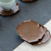 Solid Copper Tea Coaster | Heat Resistant Cup Holder | Japanese Style | Maple Leaf Shape | T260410