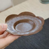 Solid Copper Tea Coaster | Heat Resistant Cup Holder | Japanese Style | Plum Blossom Shape | T260412