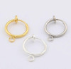 Invisible Spring Clip Earring | 13Mm Ear Cuff | Piercing-Free | Bright Silver Finish | 10Pcs/Pk | 260519