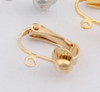 Minimalist Clip-On Earring Finding | Brass | Rhodium Plated | 10Pcs/Pk | 260523