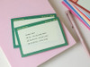 Have A Nice Day Note Pads | Green Grid | H2604096