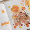 Watercolour Fantasy Series Washi & PET Stickers | Orange | 6978422076863