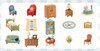 Fluffy Cooperative Series Decorative Sticker Set | Fluffy Furniture | 6932299911658