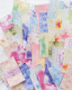 Scrapbooking Material Paper Tear Edge Series | Dye Rhyme Flow Light | 4 Different Materials | 40 Sheets | 6937046278947